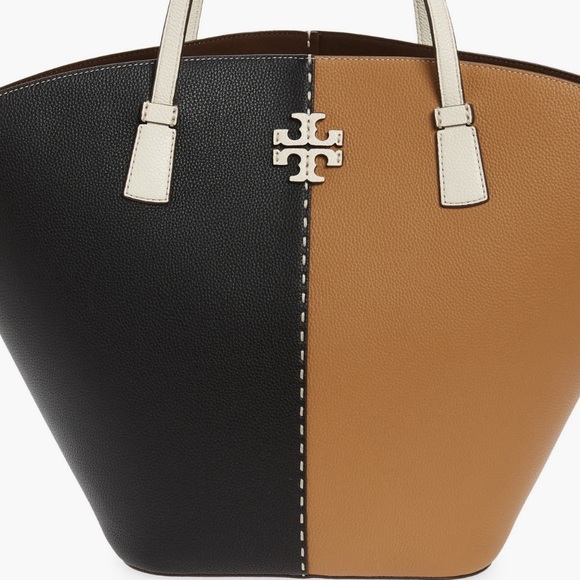 Tory Burch McGraw Colorblock Leather Shopper - Picture 4 of 7